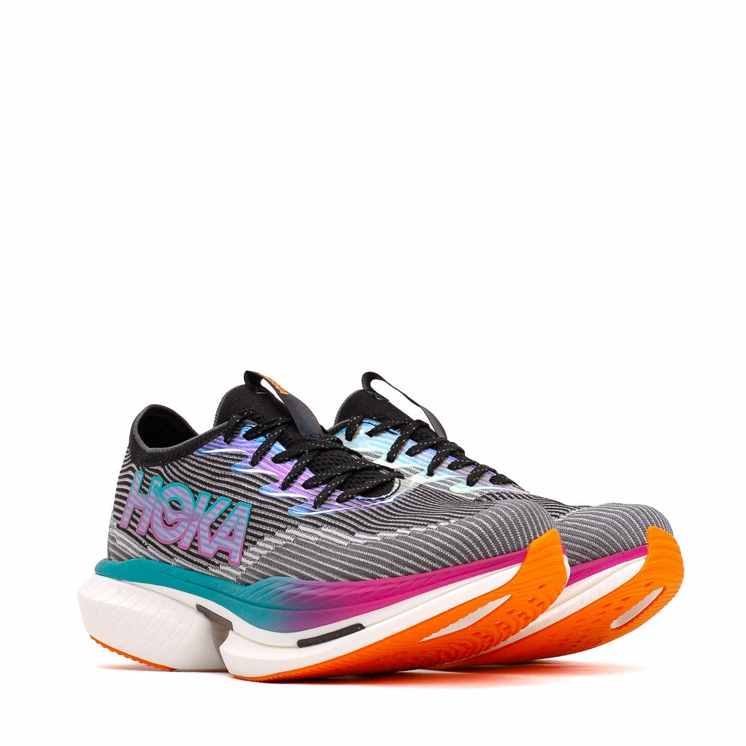Hoka One One Unisex Cielo X1 Black Electric Aqua 1147910-BCQ Under 100