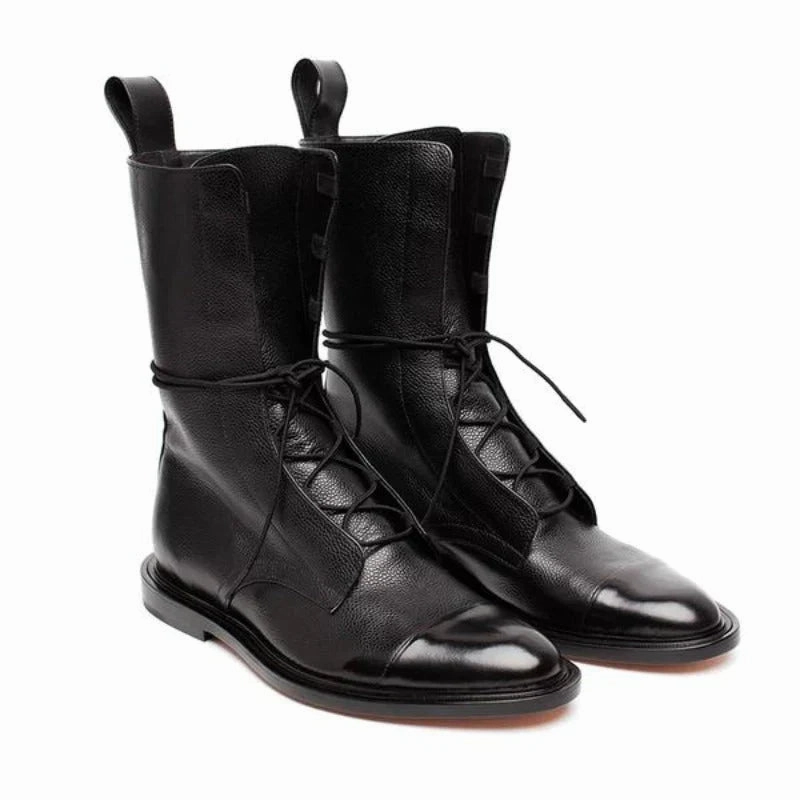 Veterlaarzen van Leer Tall Boots With Extra Wide Calf