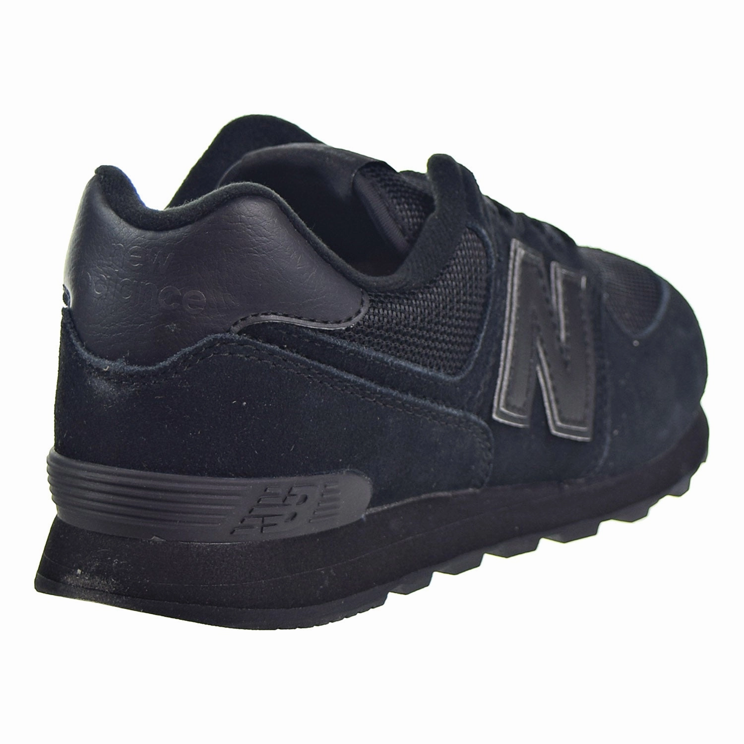 New Balance 574 Core Big Kid's Shoes Black/Black New Balance Shoes Woman