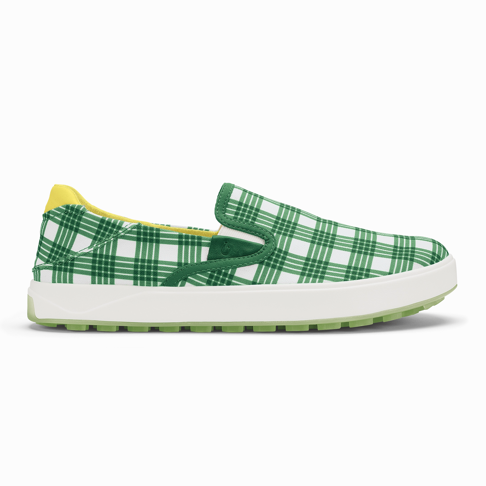 Size 7 Golf Waialae Slip On - Medium Green / Bright White