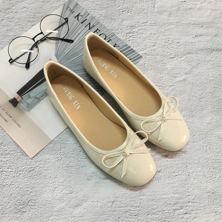 Bjlxn 2025 Luxury Brand CC Flat Shoes Women Round Toe Soft Leather Bow Ballet Flats Fashionable Mary Jane Shoe Plus Sieze #31-45 Wen Flat Shoes