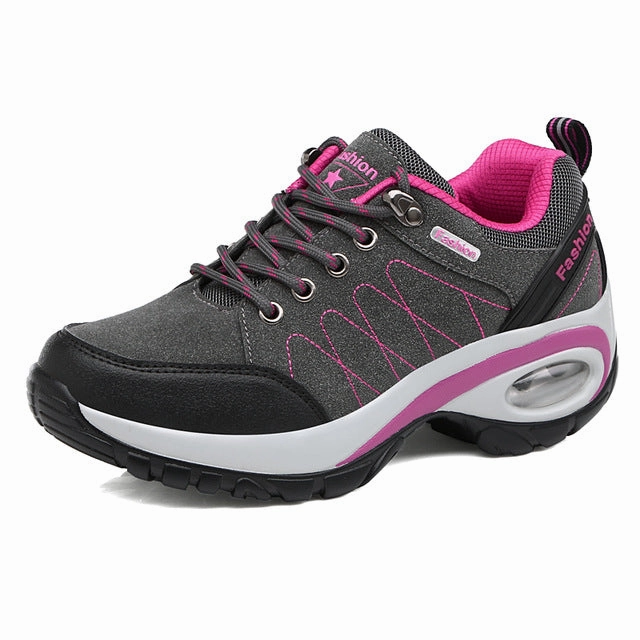 Women Hiking Sneakers Spring Autumn Outdoor Shoes Female Air Cushion Mountain Boots Ladies Hot Sale Trekking Trainers Clorts Hiking Shoes Reviews