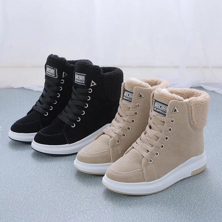 Running Shoes For Flat Footed Person Warm Casual Flat Suede Ankle Boots for Women | Perfect for Everyday Wear
