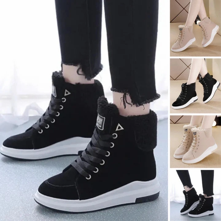 Best Medical Shoes For Flat Feet Warm Casual Flat Suede Ankle Boots for Women | Perfect for Everyday Wear