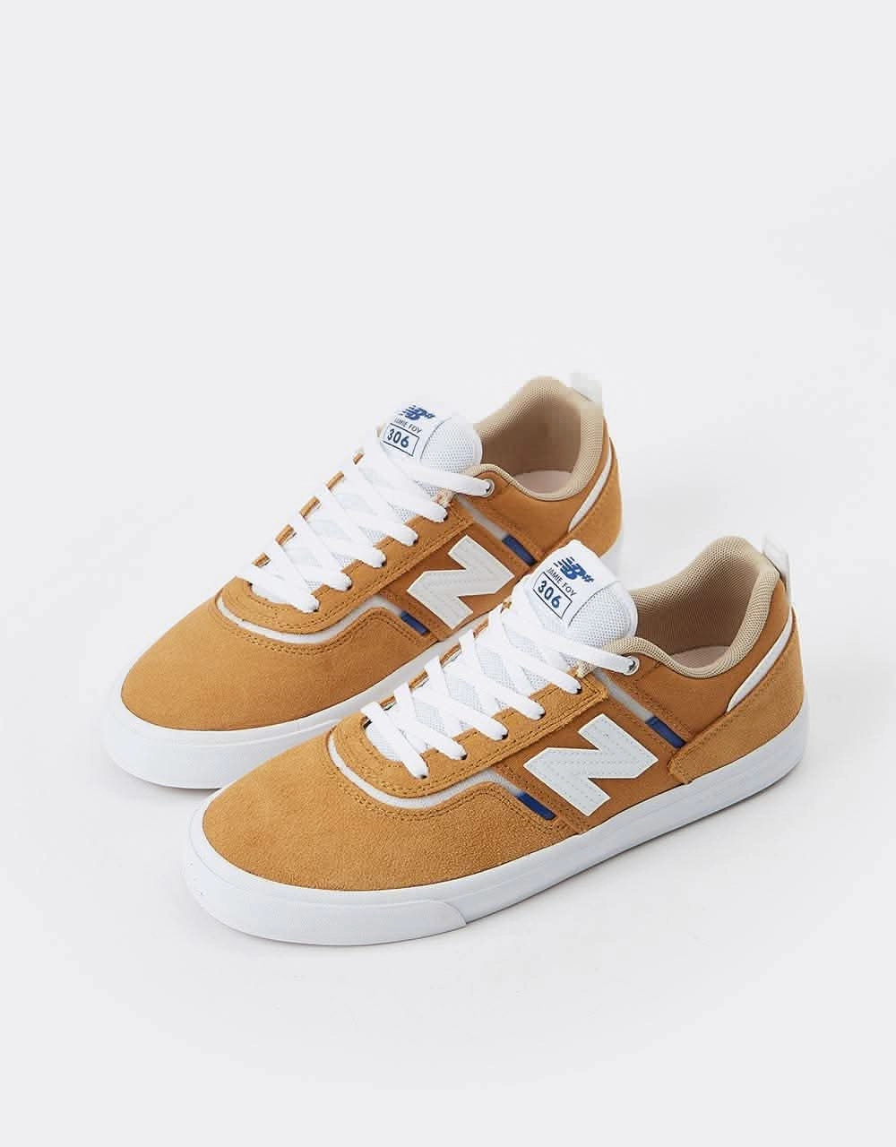 New Balance Numeric Jamie Foy 306 Skate Shoes - Curry/White New Balance Men's Extra Wide Shoes