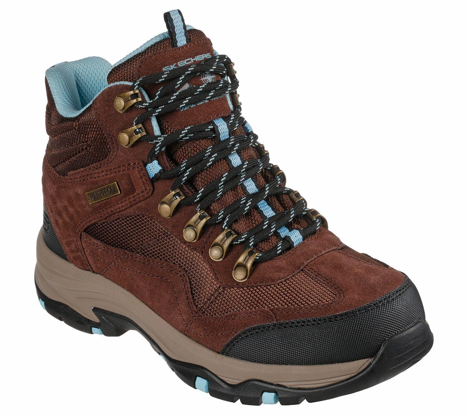 Waterproo Women's Wide Fit Skechers 167008 Trego Base Camp Waterproof Hiking Boots