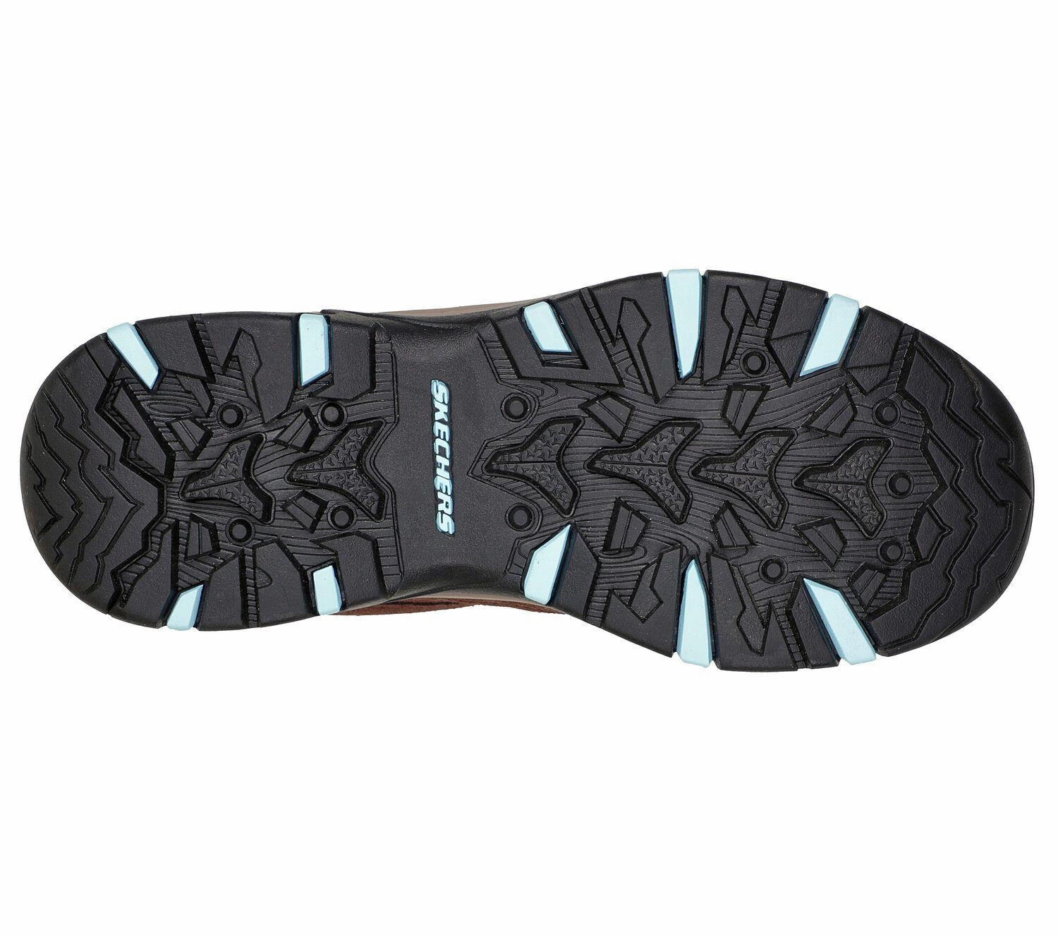 Women's Wide Fit Skechers 167008 Trego Base Camp Waterproof Hiking Boots Waterproof Cycling Shoes For Flat Pedals