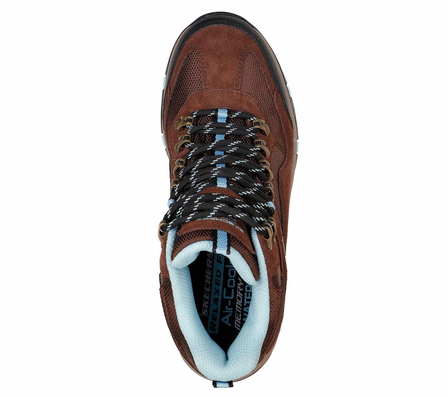 Shoes Sale Women's Wide Fit Skechers 167008 Trego Base Camp Waterproof Hiking Boots