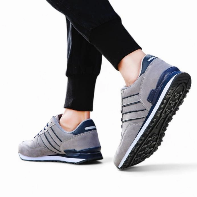 Soofeet Men Orthopedic Breathable Leather Running Shoes Light Athletic Casual Trail Sneakers Trail Running Shoes Zero Drop