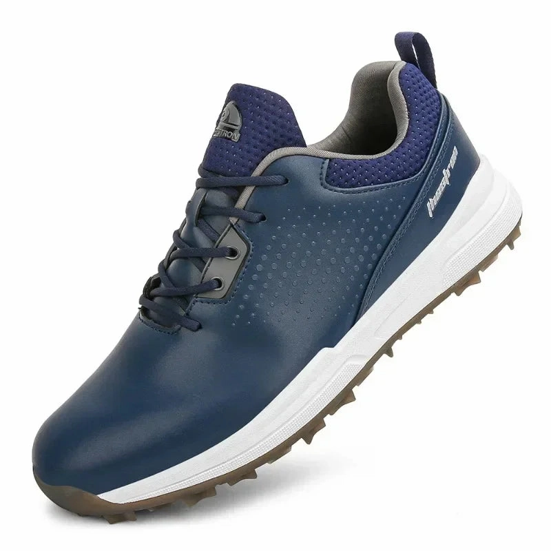 Waterproof Golf Shoes Spikeless Golf Sneakers for Men Golf Shoes Saddle