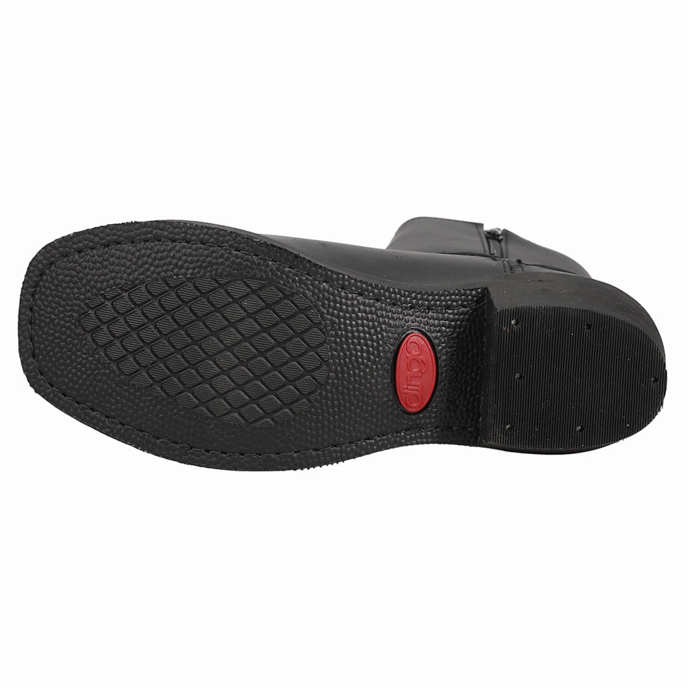 Rev Up Zippered Square Toe Motorcycle Boots Rock Rooster Boots