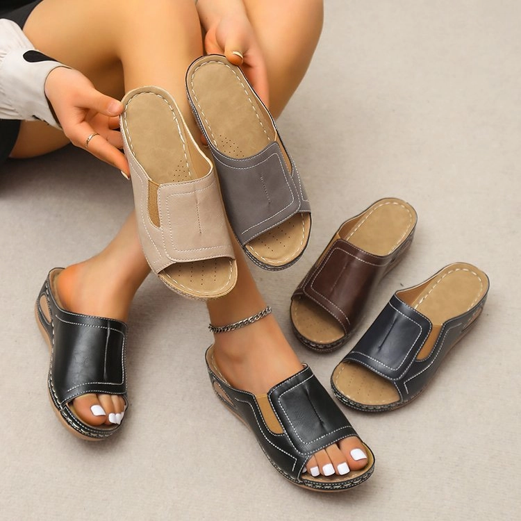 Wedges Shoes Roman Sandals Women Summer Slippers Beach Shoes Means Slippers