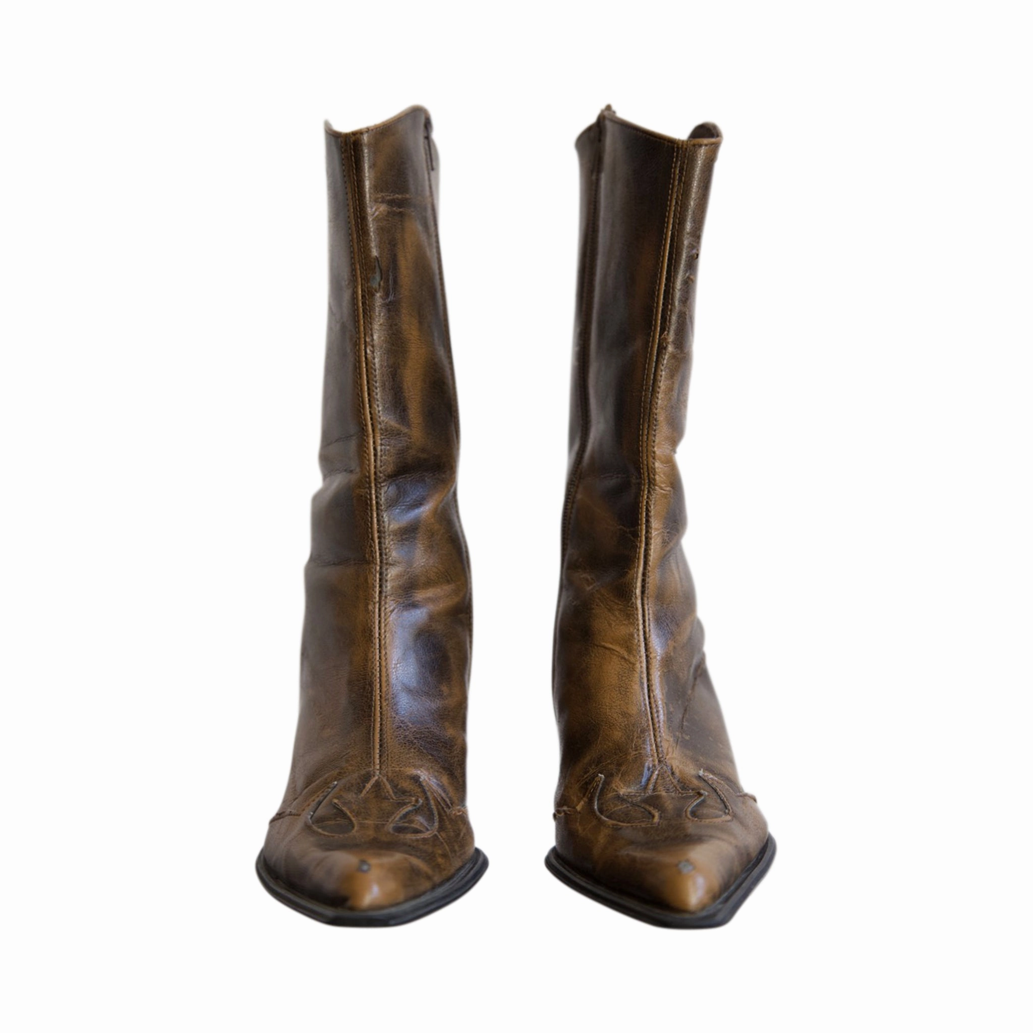 Work Boots For Plantar Fasciitis Vintage Distressed Brown Leather Cowboy Boots