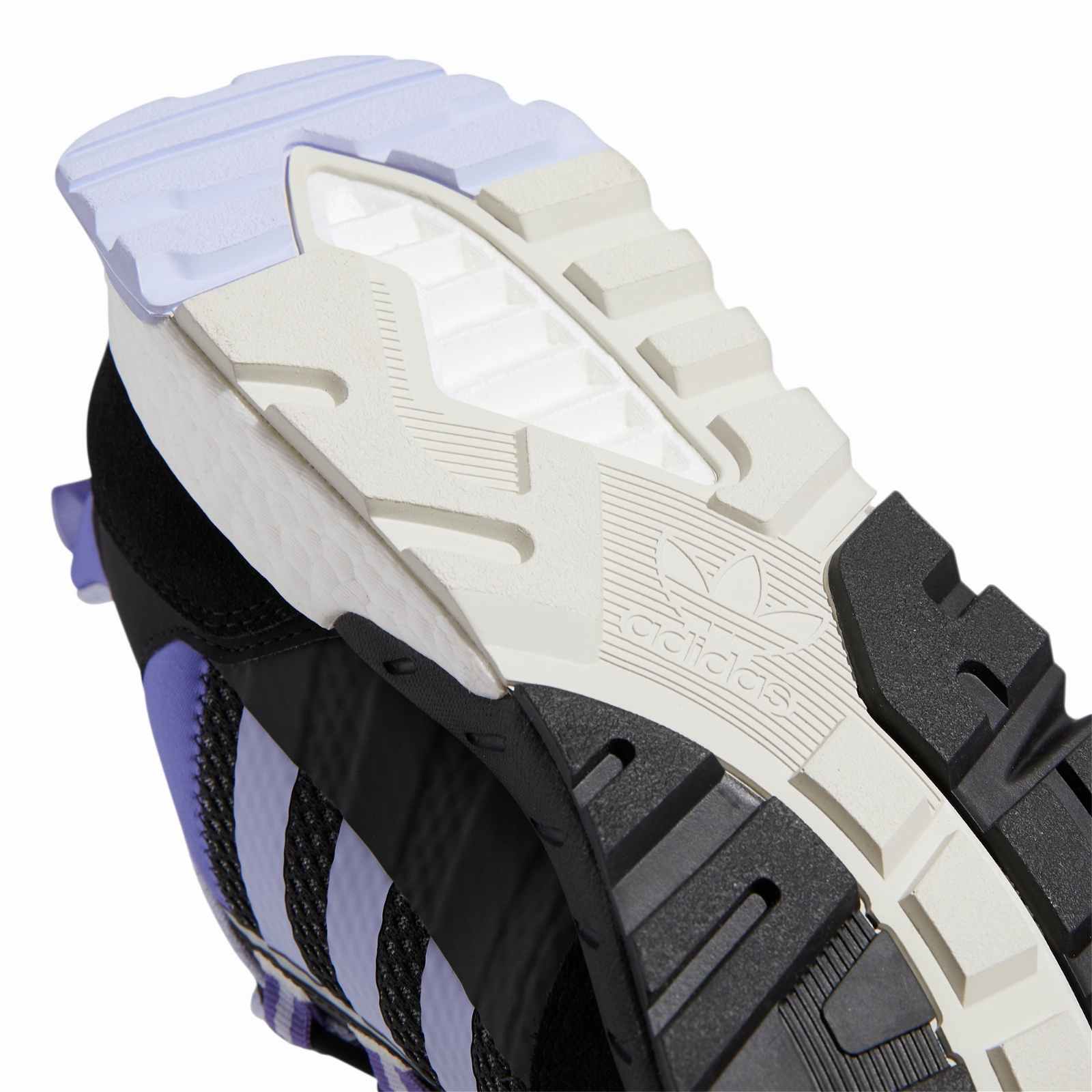 Adidas Volley Shoes adidas Originals Womens ZX 1K Boost Trainers - Black / Violet Tone