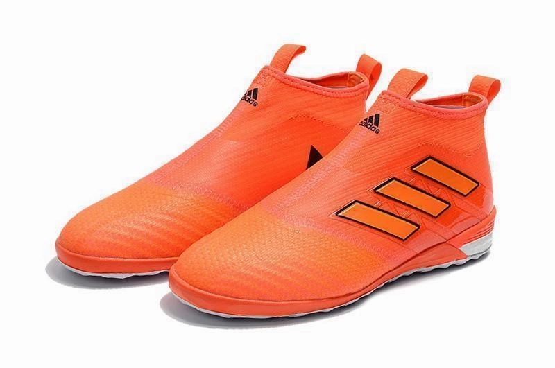 Adidas Soccer Shoes Laceless Adidas ACE Tango 17  Purecontrol TF Soccer Cleats Red Orange Black