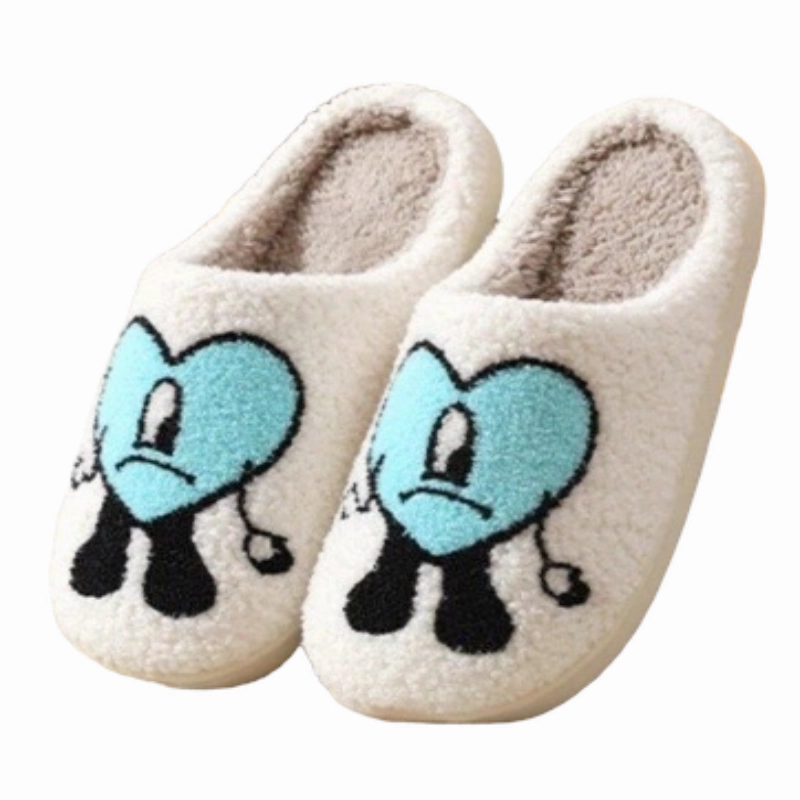 Winter Fluffy Fur Slippers For Women Nipple Slippers