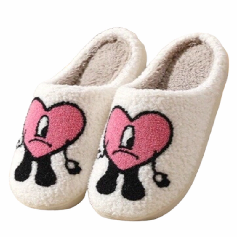 Snow Leopard Slippers Worth Winter Fluffy Fur Slippers For Women