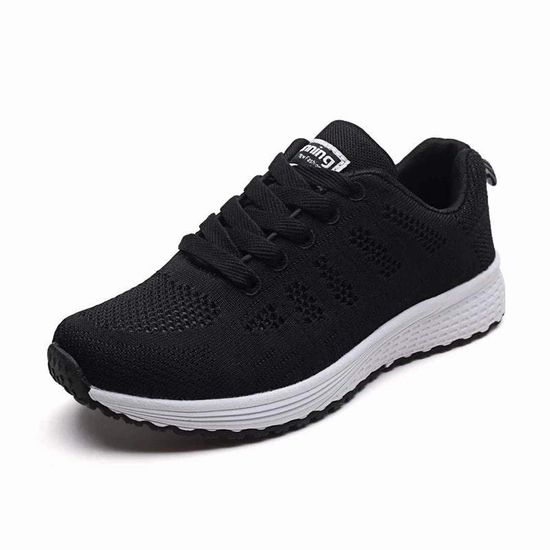 Women Casual Shoes Fashion Breathable Walking Mesh Flat Shoes Sneakers Women 2021 Gym Vulcanized Shoes White Female Footwear Flat Training Shoes