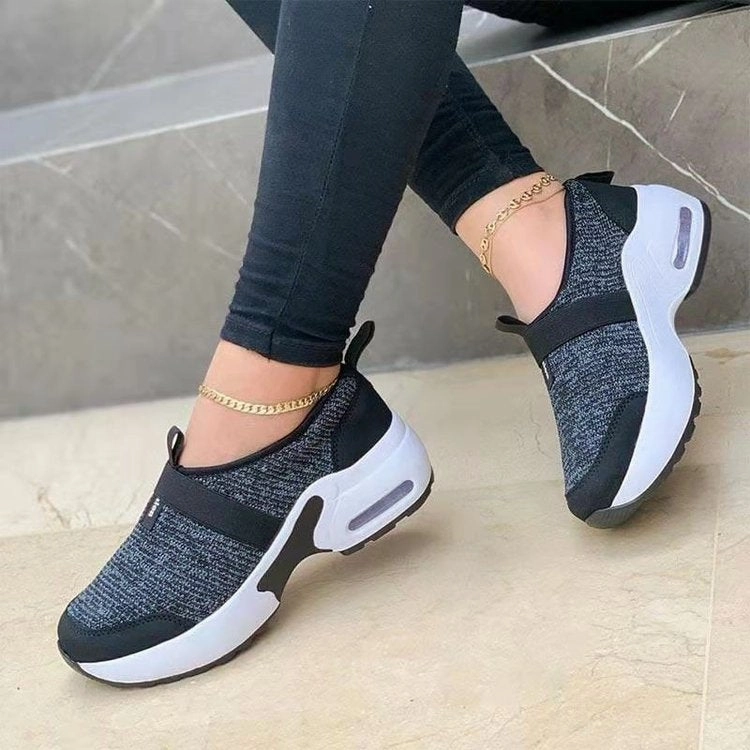Women Flat Sneakers Lightweight Non Slip Walking Running Shoes Best Squatting Shoes For Flat Feet