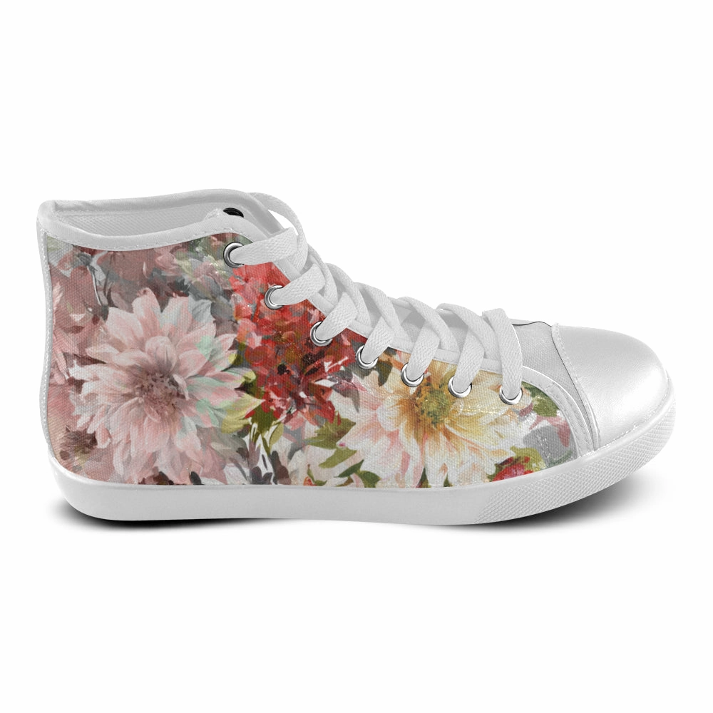 Jcpenney High Heels Women's Bouquet Floral Print Canvas High Top Shoes