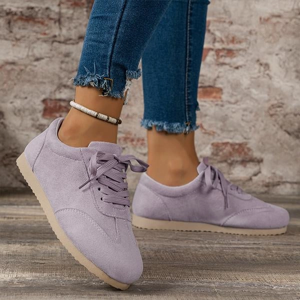 Women's Casual Suede Flat Lace Up Running Shoes 09468307S Best Running Shoes 2025 Prices Comparison