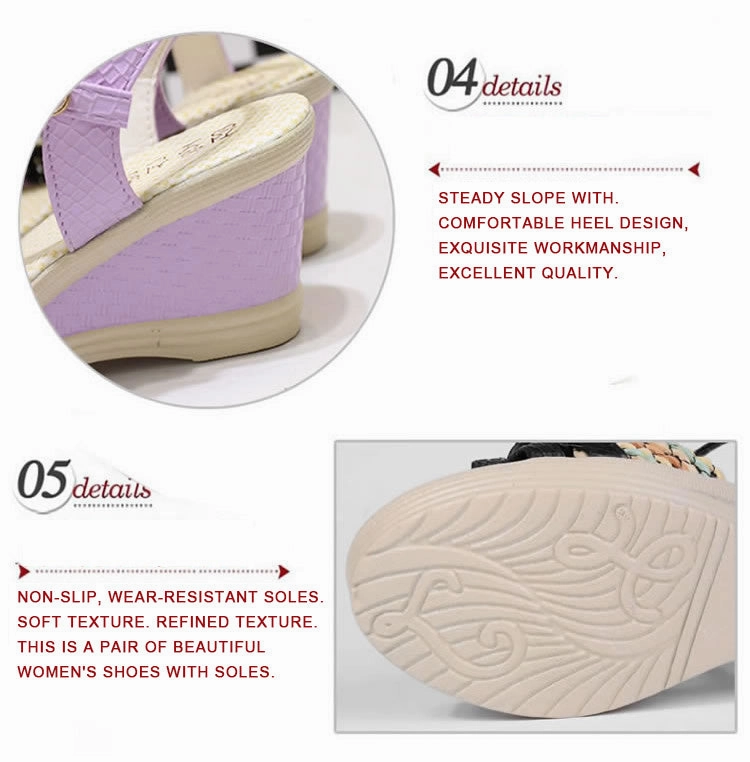 Sandals Bahamas Exuma Women Sandals Bohemian Wedge Sandals Summer Women Shoes Comfortable Fashion Woven Shoes Women Beach Sandals