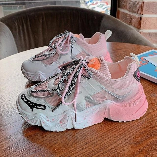 Comfy Sneakers Women Shoes Casual Dad Chunky Sneakers Luxury Shoes Women Designer Basket Femme Scarpe Donna Tenis Vulcanized Shoes 2019 Fashion