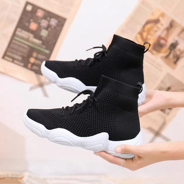Women Vulcanized Sneakers Flat Shoes With Support