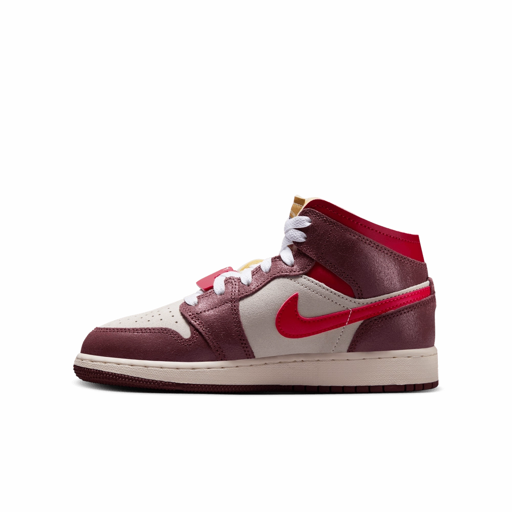 Asics Aggressors Wrestling Shoes Air Jordan 1 Mid GS 'Bread, Butter & Sole'