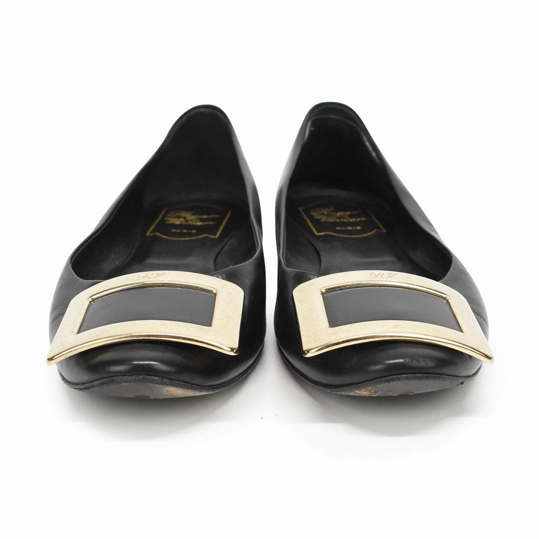 Non Marking Flat Soled Shoes Roger Vivier Flats - Women's 36.5