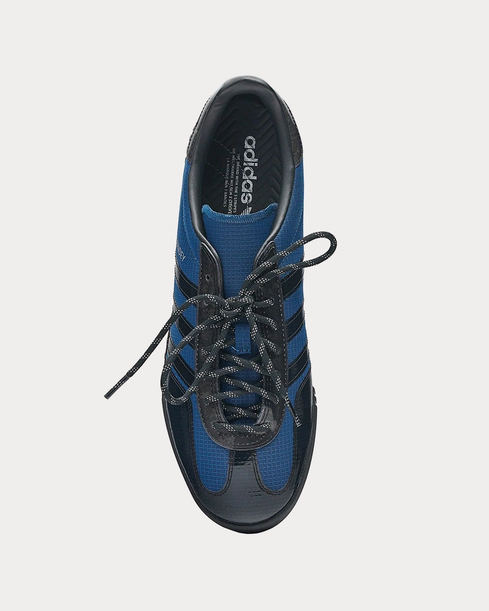 Adizero Adidas Basketball Shoes x Blondey Gazelle Indoor Mineral Blue / Core Black Low Top Sneakers