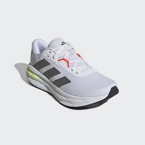 Adidas Work Shoes GALAXY 7 RUNNING SHOES - Cloud White / Iron Metallic / Lucid Lemon