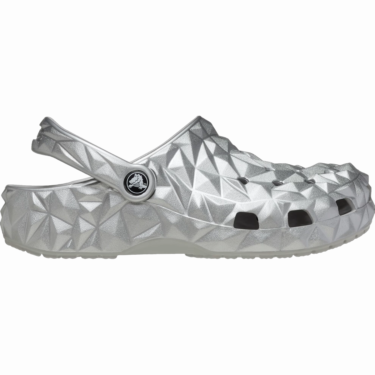 Classic Metallic Geo Clog Asian Wooden Clogs